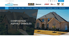 Desktop Screenshot of prodigyroofing.com